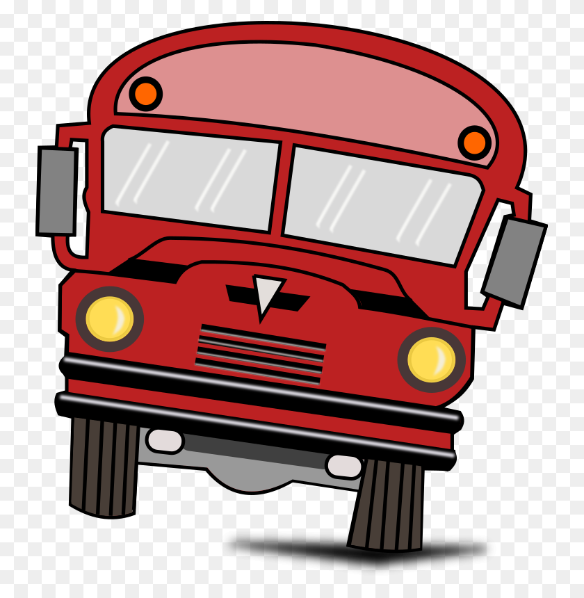 737x800 Bus Clipart Red Bus - Charter Bus Clipart