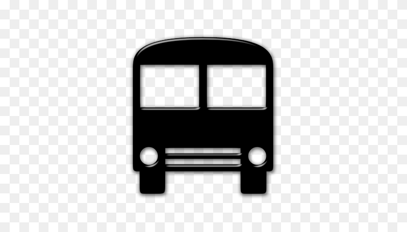 420x420 Bus Clipart Silueta - Bus Clipart Png