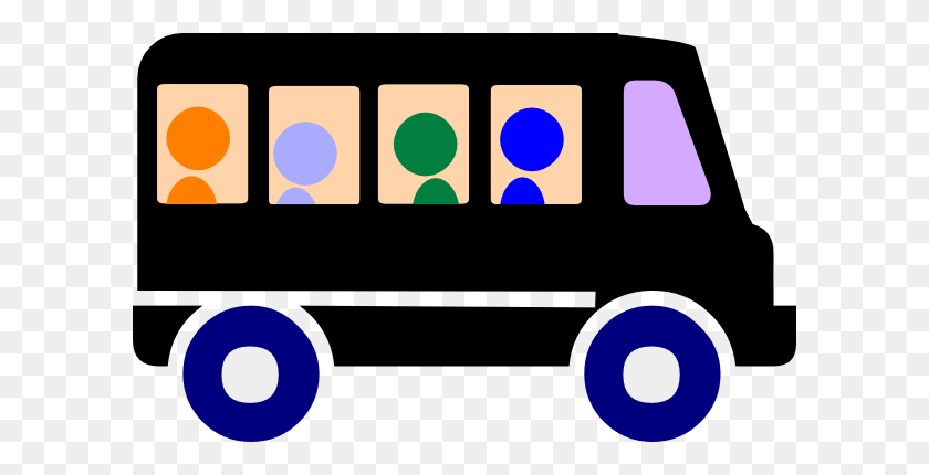 600x370 Bus Clipart Small - Volkswagen Bus Clipart