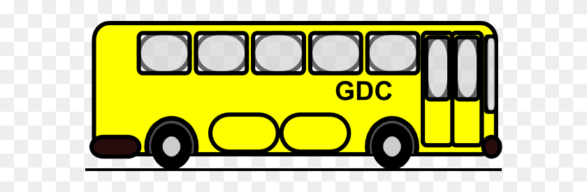 600x215 Bus Clipart Small - Church Bus Clipart