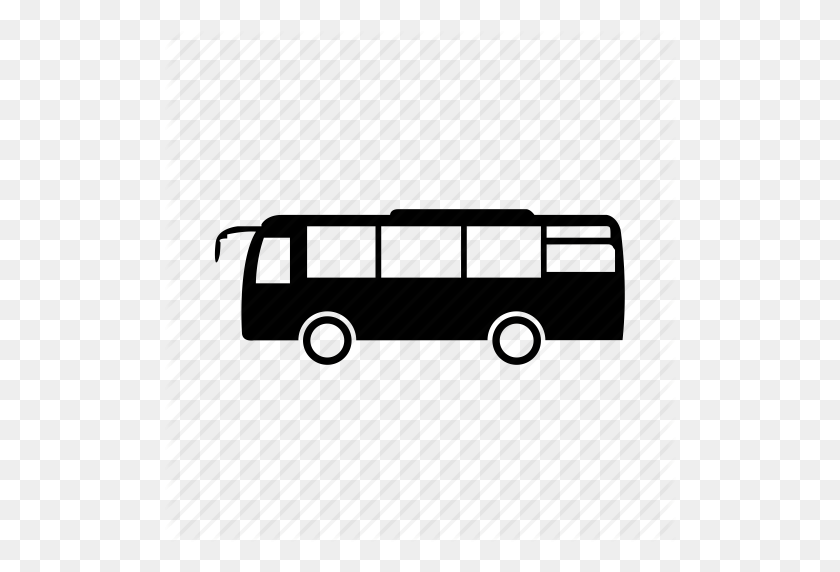 512x512 Bus Coach Vehicle Icon - Bus Icon PNG