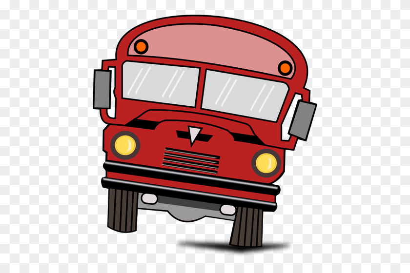 460x500 Bus Free Clipart - Car Driving On Road Clipart