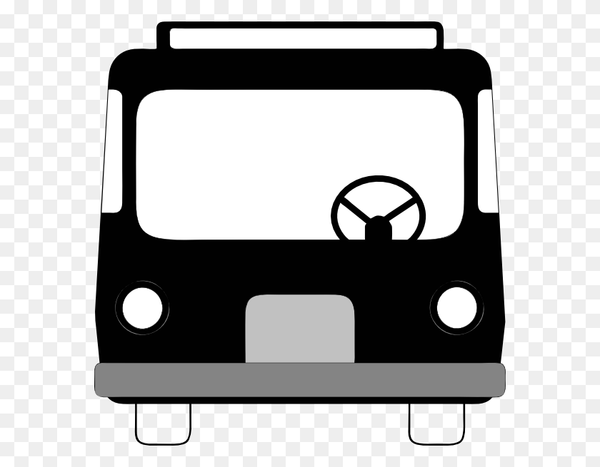 576x595 Bus Front View Clip Art Free - City Bus Clipart