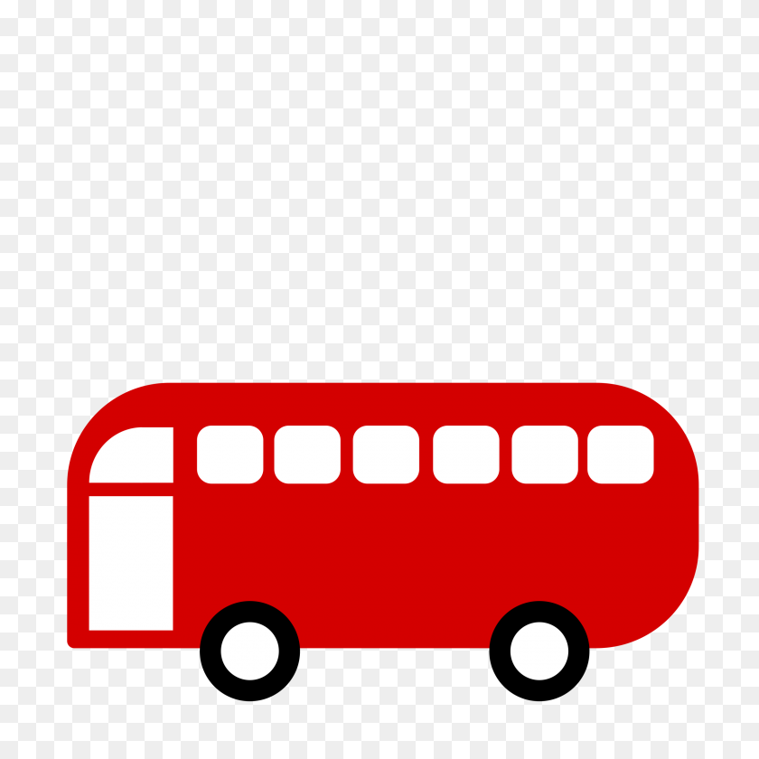2400x2400 Bus O Van, Simplista Y Plano, Con Espacio Para Escribir Iconos Png - Van Png
