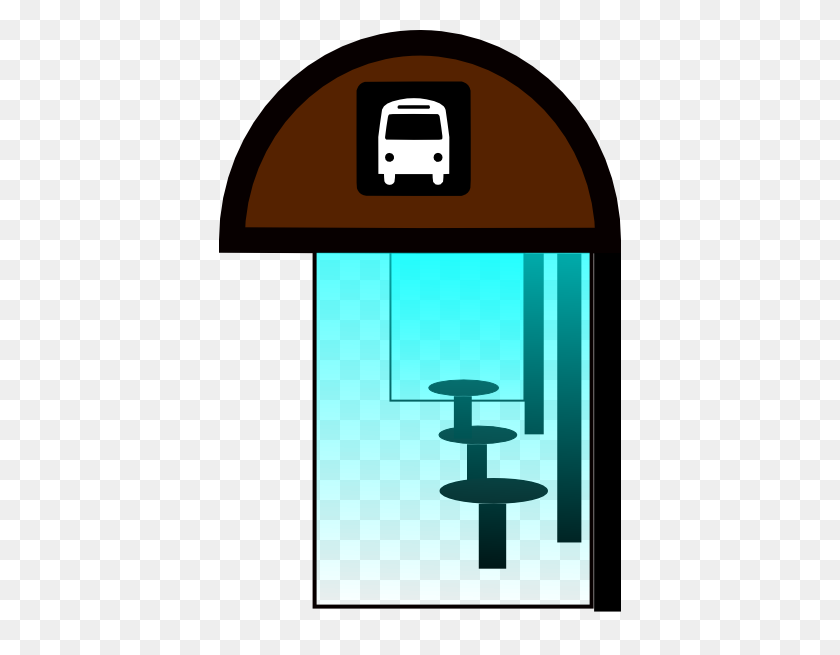 402x595 Bus Station Shelter Cartoon Bus Station And Clip Art - Barber Shop Pole Clipart