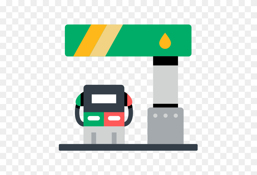 512x512 Bus Station, Simple, Multicolor Icon With Png And Vector Format - Gas Station Clipart