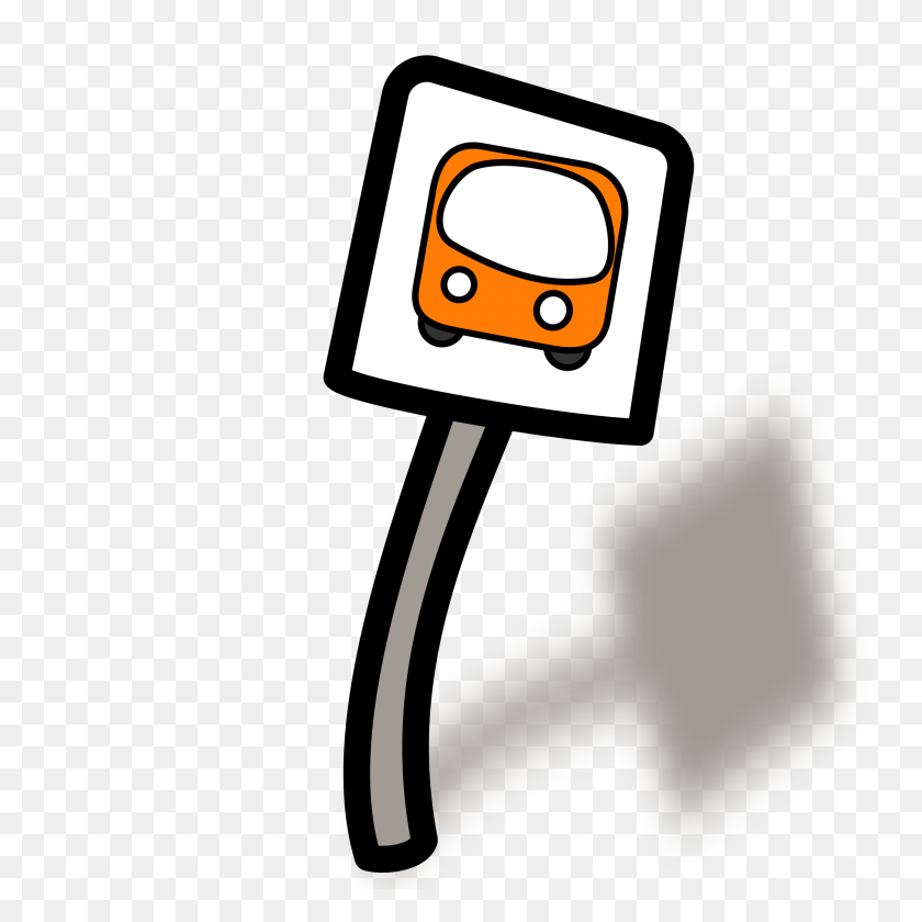 2400x2400 Bus Stop Clipart - Station Clipart