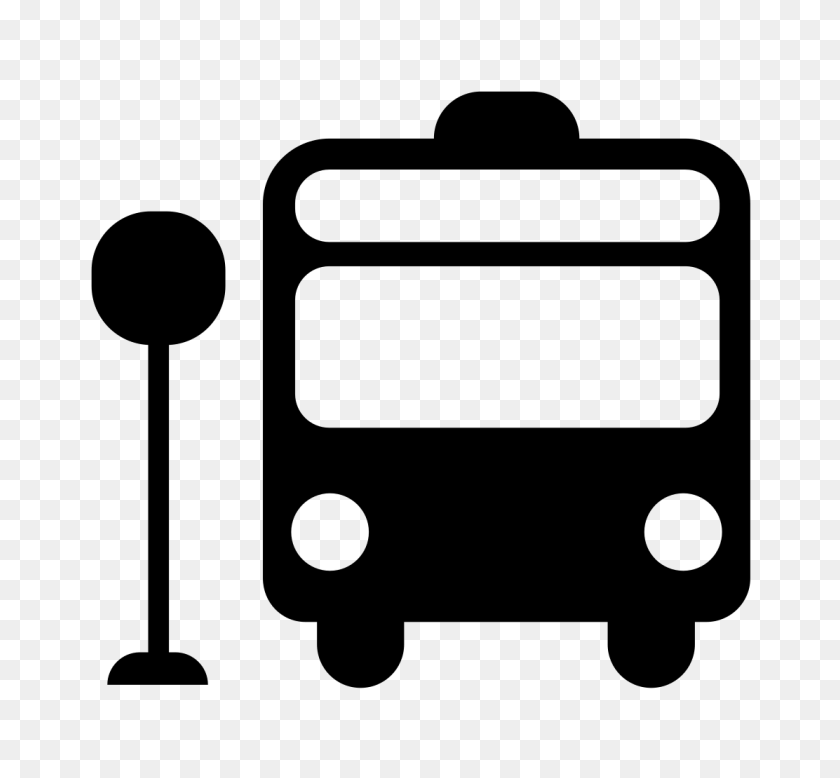 1112x1024 Bus Stop Symbol - Bus Icon PNG