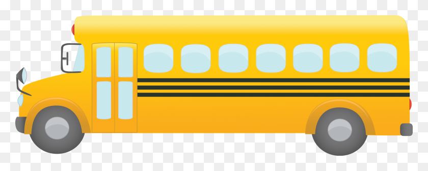 2746x975 Bus Transparent Png Pictures - Yellow Stars PNG