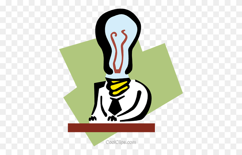 430x480 Business Bright Ideas Royalty Free Vector Clip Art Illustration - Business Clipart Free