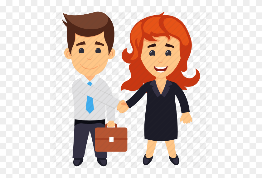 512x512 Business Buddies, Business Partners, Business Partners Shaking - People Shaking Hands Clipart