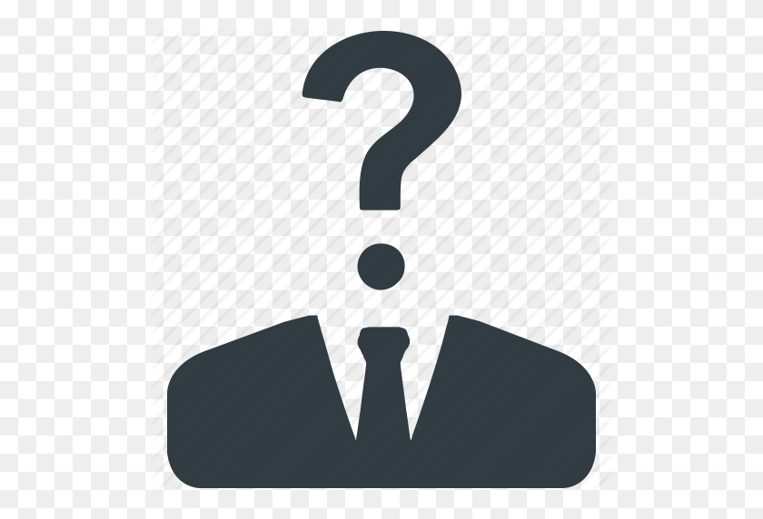 512x512 Business, Businessman, Confused, Doubt, Question, Risk, Thinking Icon - Doubt PNG