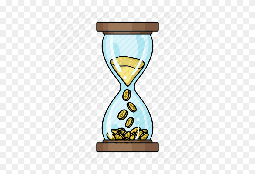 512x512 Business, Clock, Finance, Hourglass, Money, Time Icon - Hourglass PNG