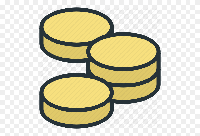 512x512 Business, Coin, Finance, Money, Stack Icon - Stack Of Money PNG