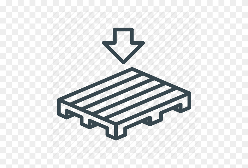 512x512 Business, Crate, Down, Logistics, Pallet, Storage, Wooden Icon - Pallet PNG