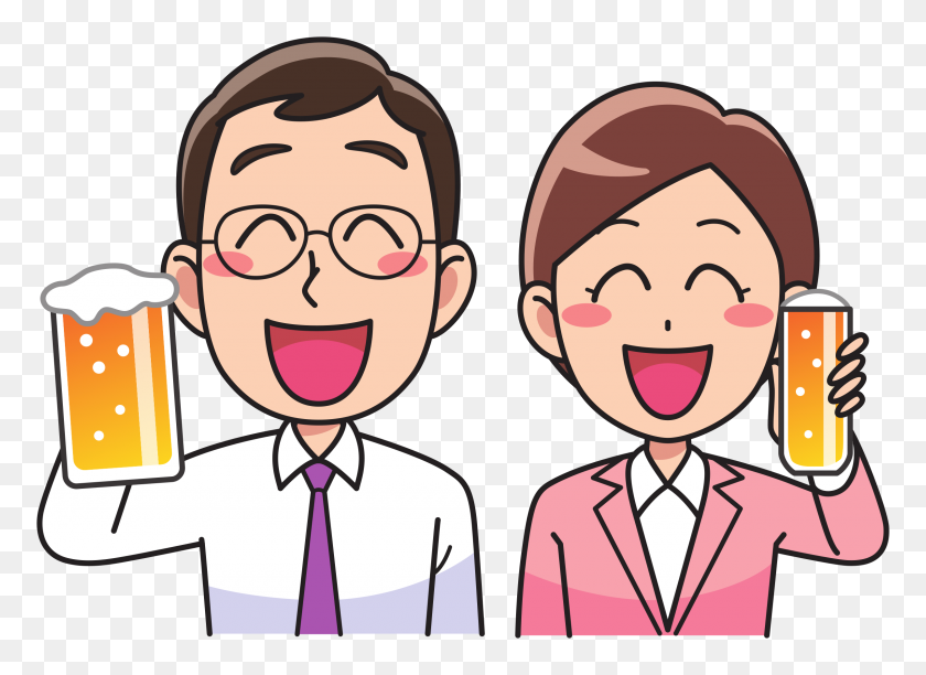 2400x1700 Business Drinking Party Icons Png - People Drinking PNG