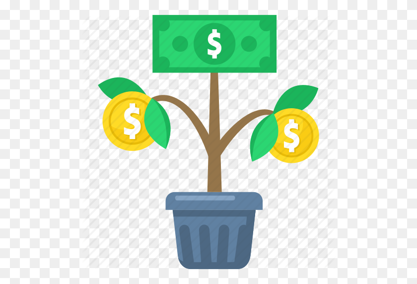 512x512 Business, Finance, Growth, Money, Plant, Tree Icon - Money Tree PNG