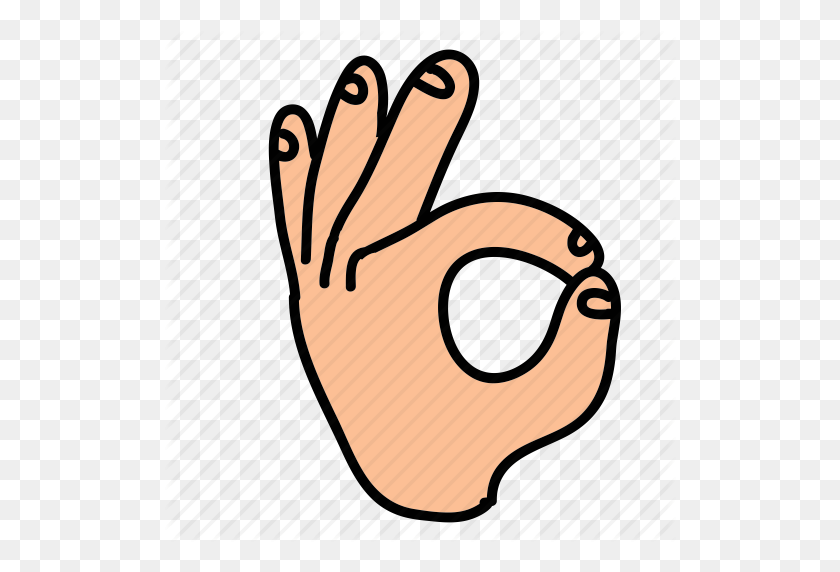 512x512 Business, Gesture, Hand, Ok, Sign Icon - Ok Sign PNG