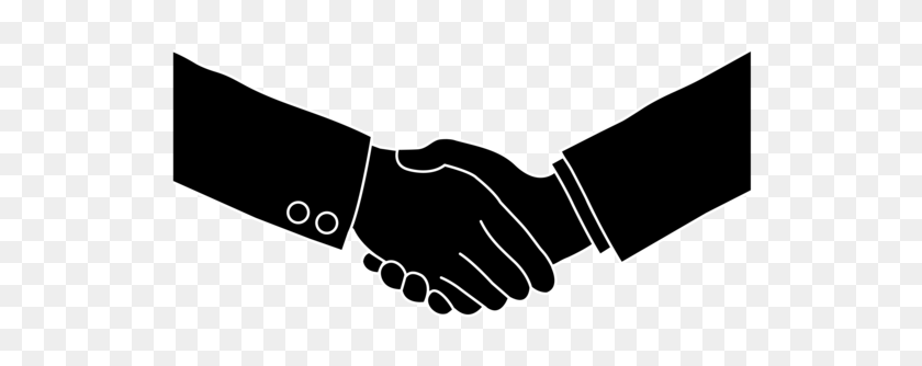 550x274 Business Handshake Black Silhouette - People Shaking Hands Clipart