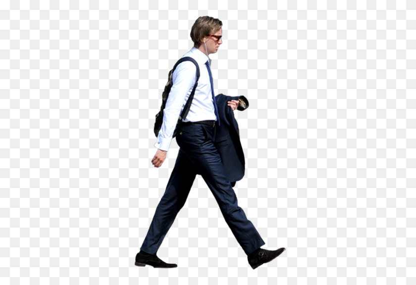 516x516 Business Man Walking - People Walking PNG