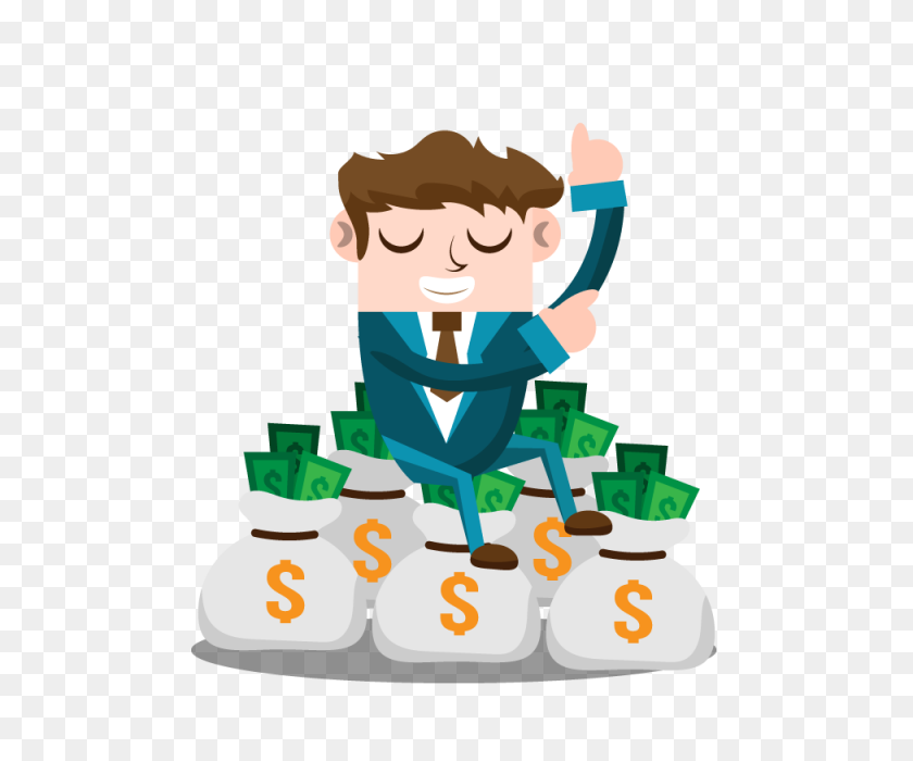 640x640 Business Man With Money, Business, People, Man Png And Vector - Money Vector PNG