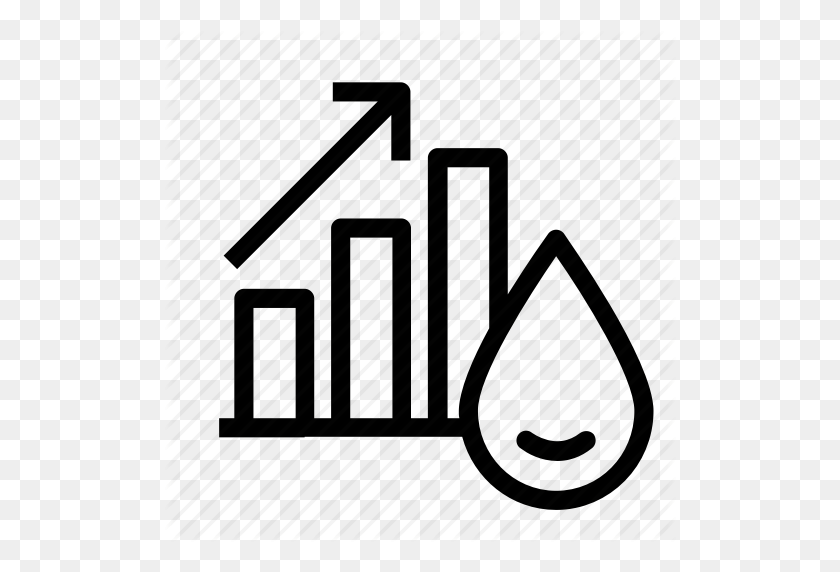 512x512 Business Oil, Chart, Gas, Oil Price, Power, Profit, Up Icon - Oil Derrick Clipart