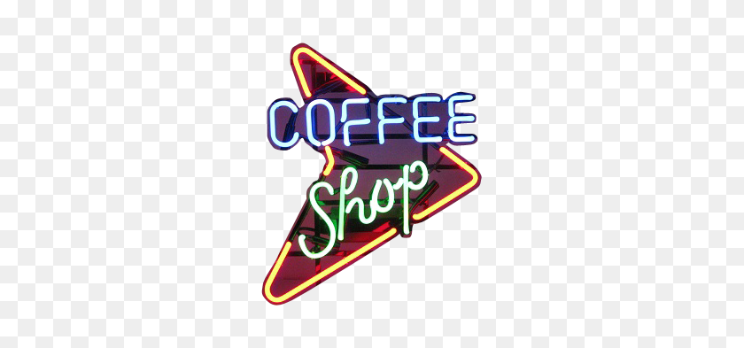 280x333 Business Shop Window Neon Signs Coffee Shop Neon Sign - Neon Sign PNG