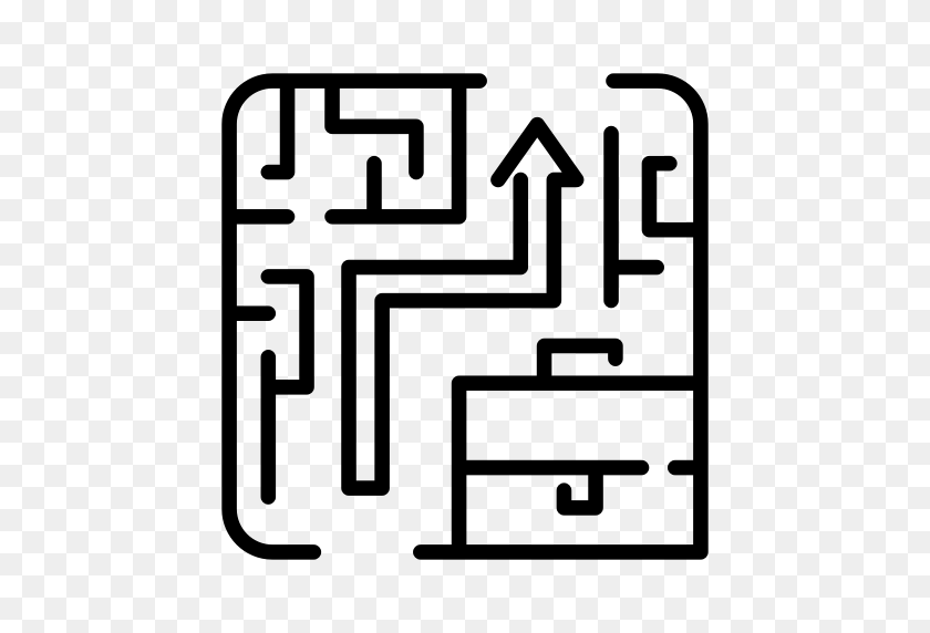512x512 Business Solution, Maze, Plan, Puzzle, Solution, Strategy Icon - Maze PNG