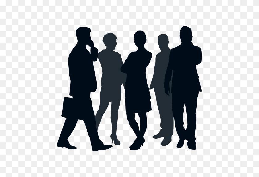 512x512 Business Team Group Silhouette - People PNG Silhouette