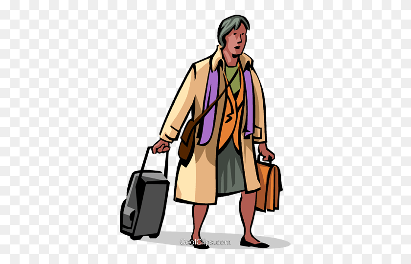 349x480 Business Travel Royalty Free Vector Clip Art Illustration - Itinerary Clipart