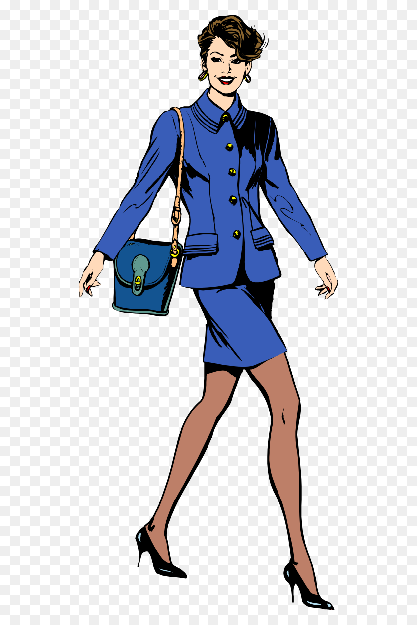 522x1200 Business Woman Clipart - Tall Person Clipart