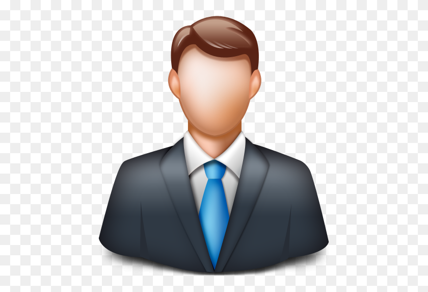 512x512 Businessman, Client, Man, Manager, Person Icon - Neck PNG