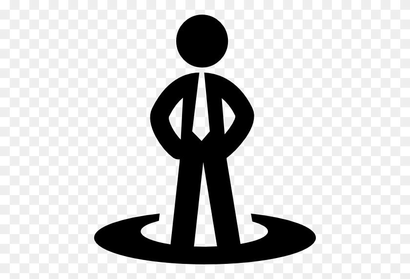 512x512 Businessman Icon - People Standing PNG