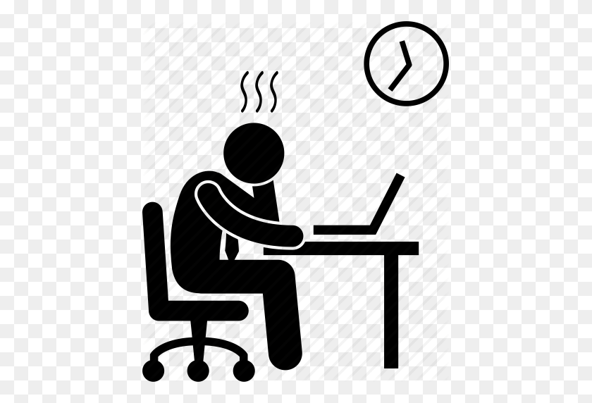 435x512 Businessman, Pressure, Stress, Stressful, Tension, Tired, Working Icon - Stress PNG