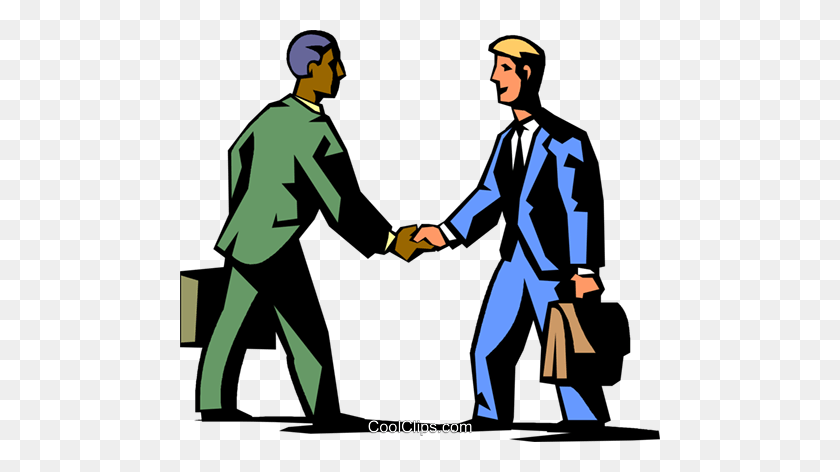 480x412 Businessman Shaking Hands Royalty Free Vector Clip Art - Shake Clipart