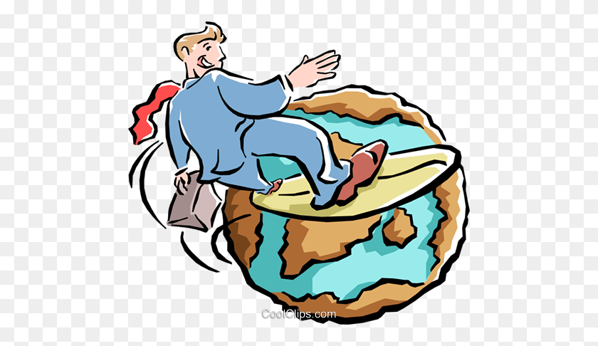480x426 Businessman Surfing The World Wide Web Royalty Free Vector Clip - World Wide Web Clipart