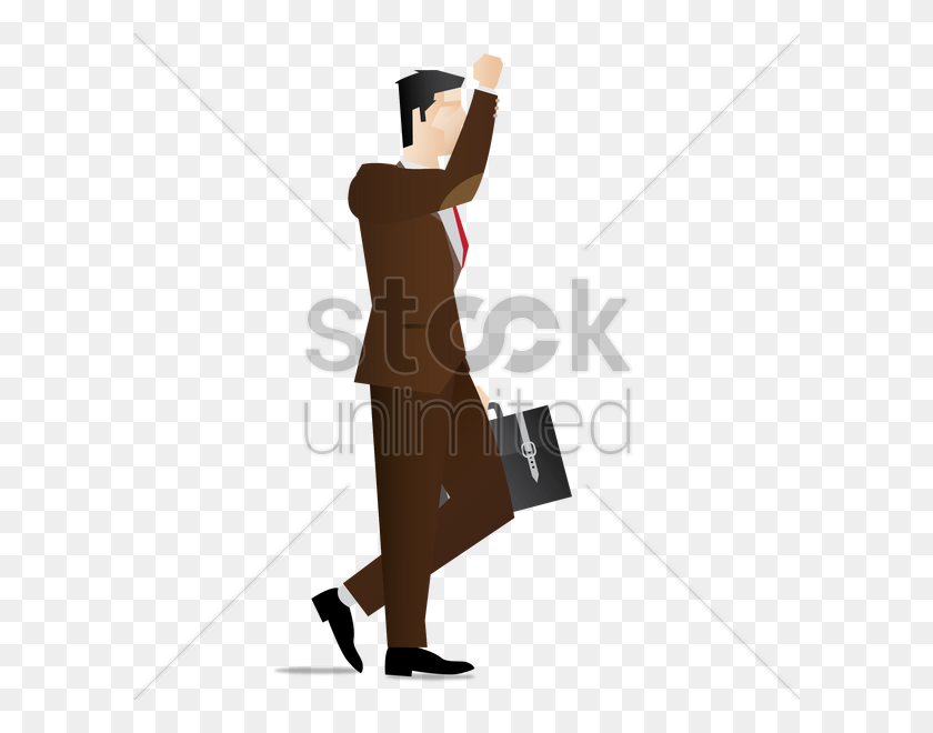 600x600 Businessman With Raised Hand Vector Image - Raised Hands PNG