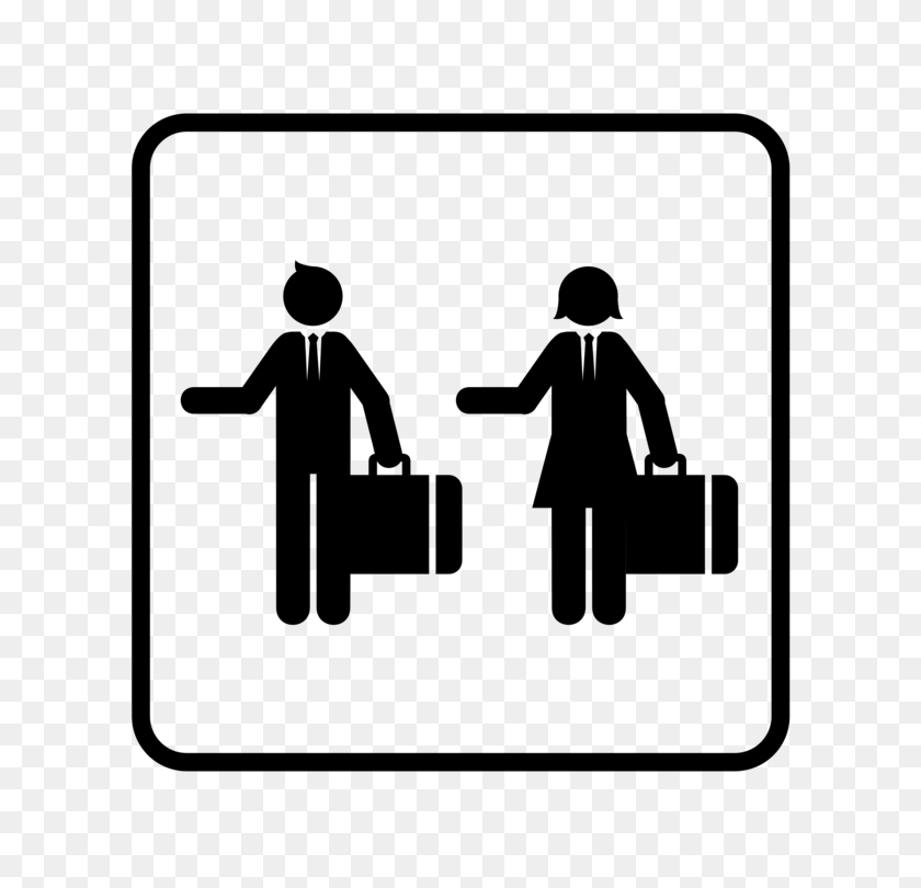 750x750 Businessperson Computer Icons Business Tourism Consultant Free - People Black And White Clipart