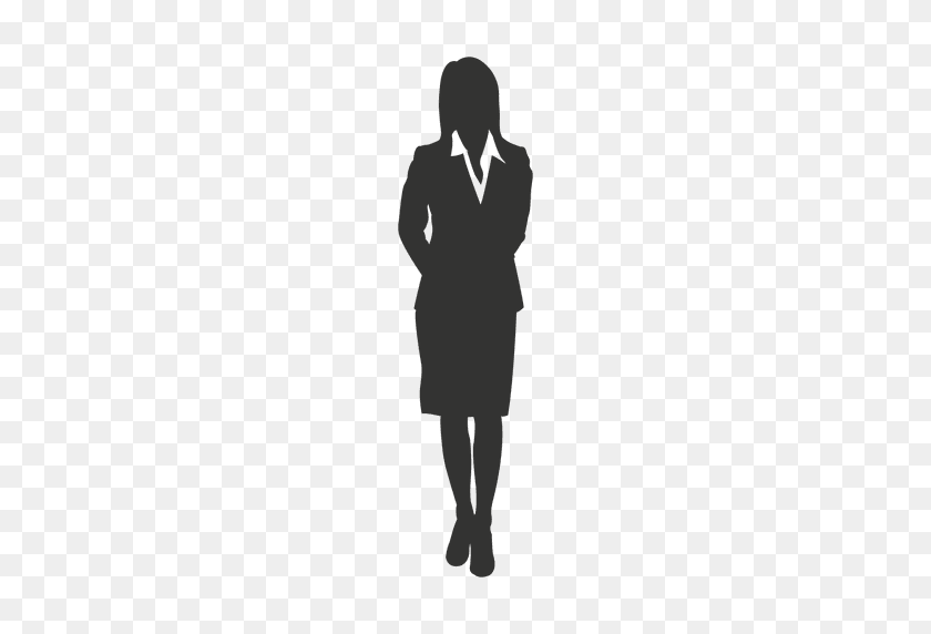 512x512 Businesswoman Hands Back Standing - Business Woman PNG
