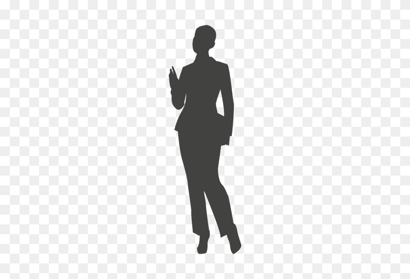 512x512 Businesswoman Silhouette - Business Woman PNG