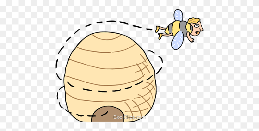 480x368 Ocupado Como Una Abeja Libre De Regalías Imágenes Prediseñadas De Vector Ilustración - Busy Bee Clipart