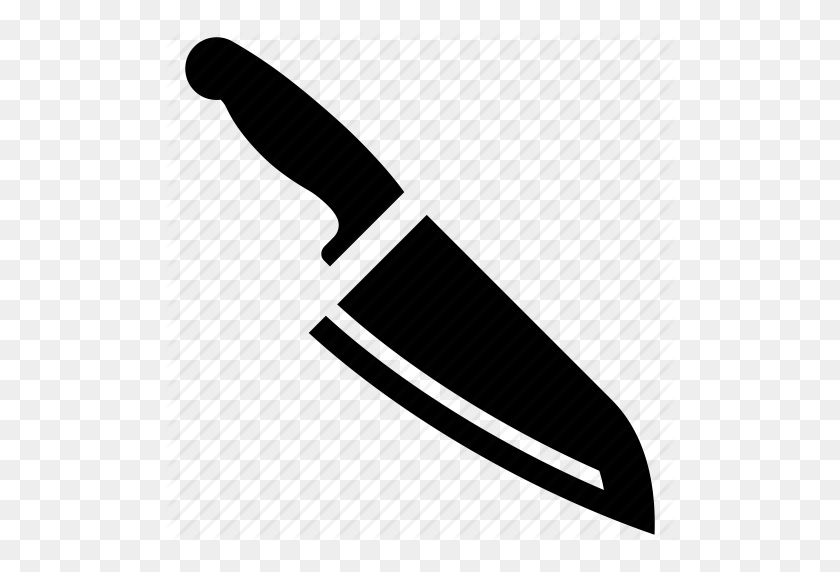 512x512 Butcher, Chef, Chop, Cook, Cutlery, Kitchen, Knife Icon - Chef Knife PNG