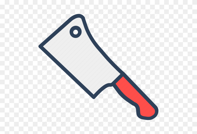 512x512 Butcher Knife, Chef Knife, Chopping Knife, Cleaver, Knife Icon - Chef Knife Clip Art
