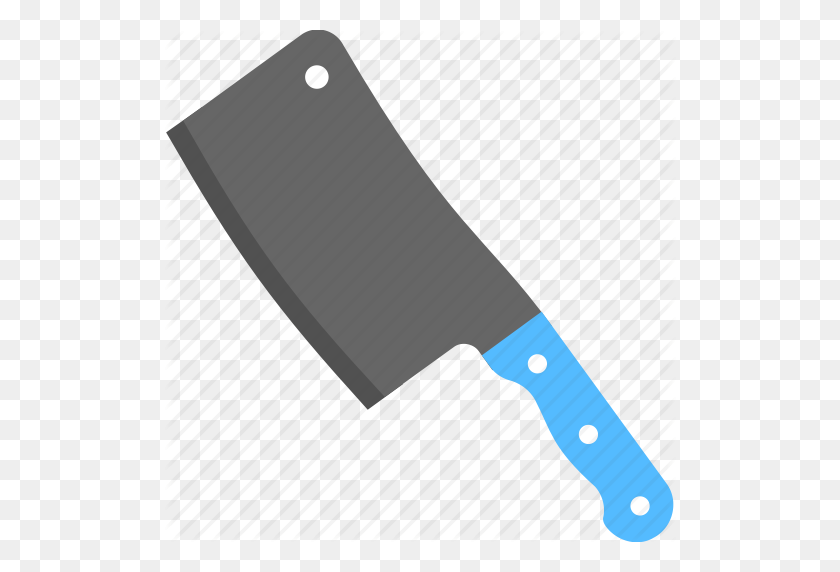 512x512 Butcher Knife, Cleaver, Cutting Weapon, Halloween Accessory, Meat - Butcher Knife PNG