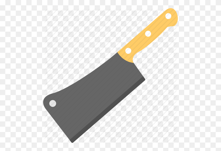 512x512 Butcher Knife, Cleaver, Hatchet, Knife, Large Knife Icon - Butcher Knife PNG