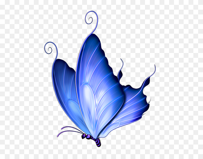 495x600 Бабочки Mariposas - Голубая Бабочка Png