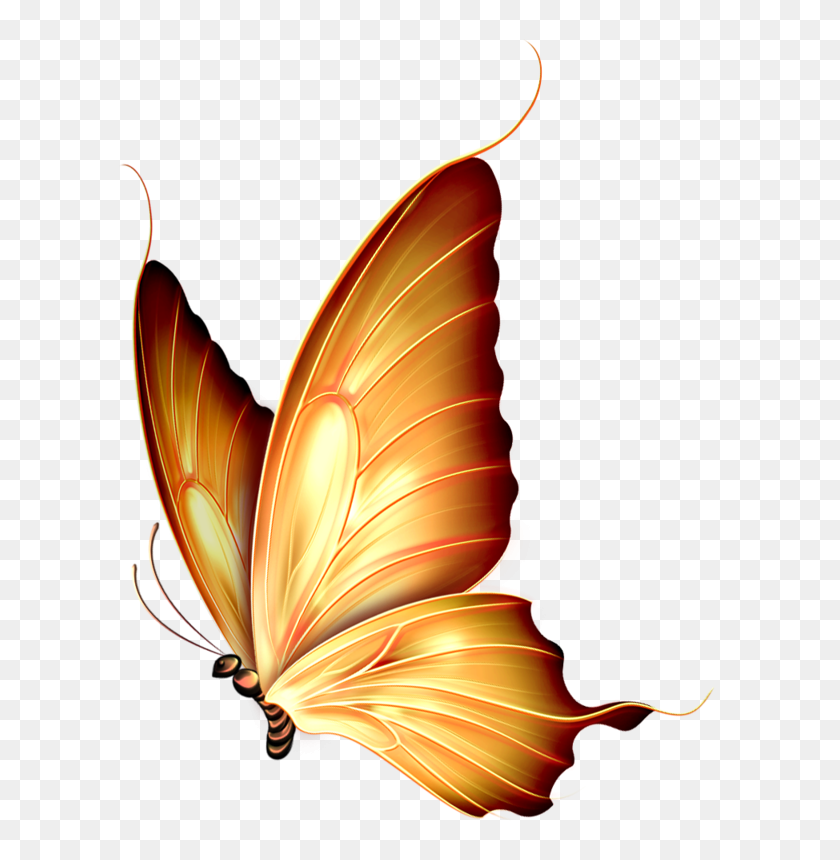 626x800 Butterfly Butterfly - Yellow Butterfly PNG