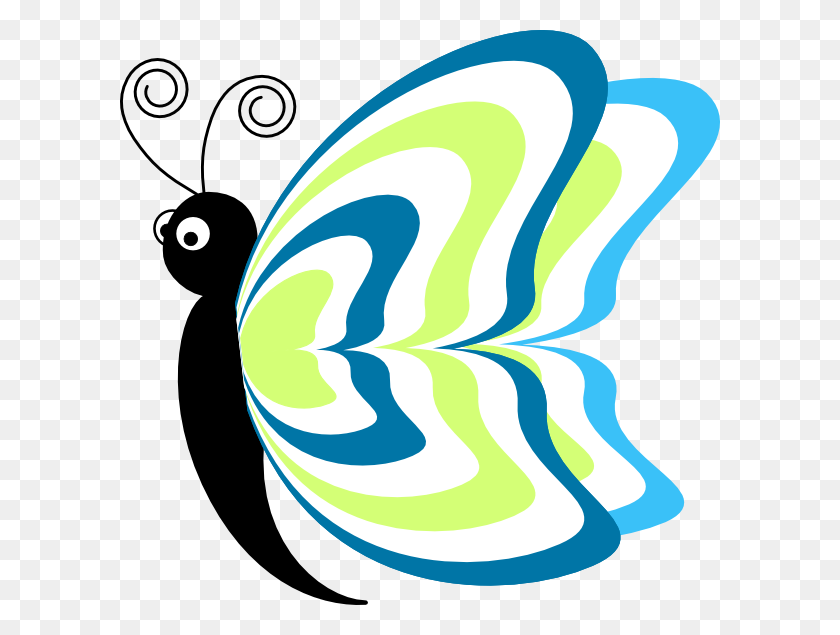 600x575 Butterfly Cartoon Png, Clip Art For Web - Clipart Flowers And Butterflies