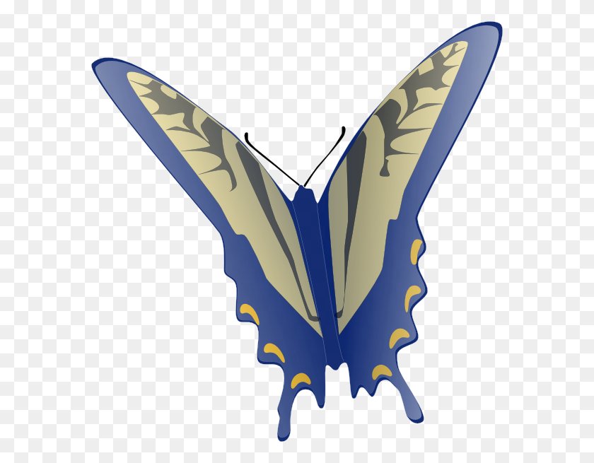 582x595 Butterfly Clip Art - Flying Butterfly Clipart