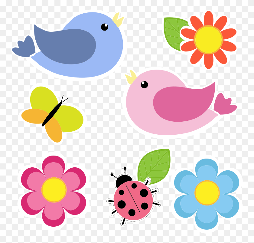 769x743 Бабочка Картинки Птица - Клипарт Цветы И Бабочки
